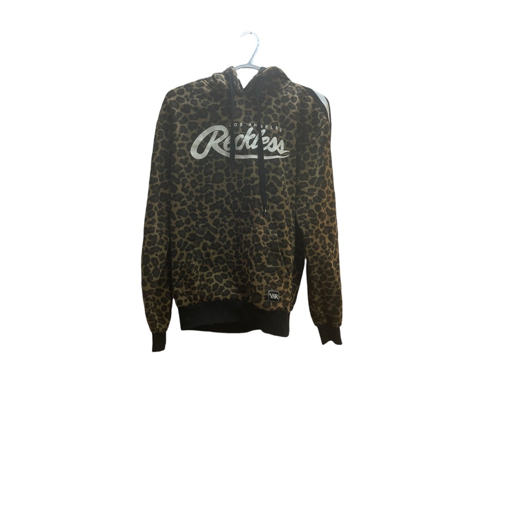 Y&R Leopard Print Women's Hoodie sz S